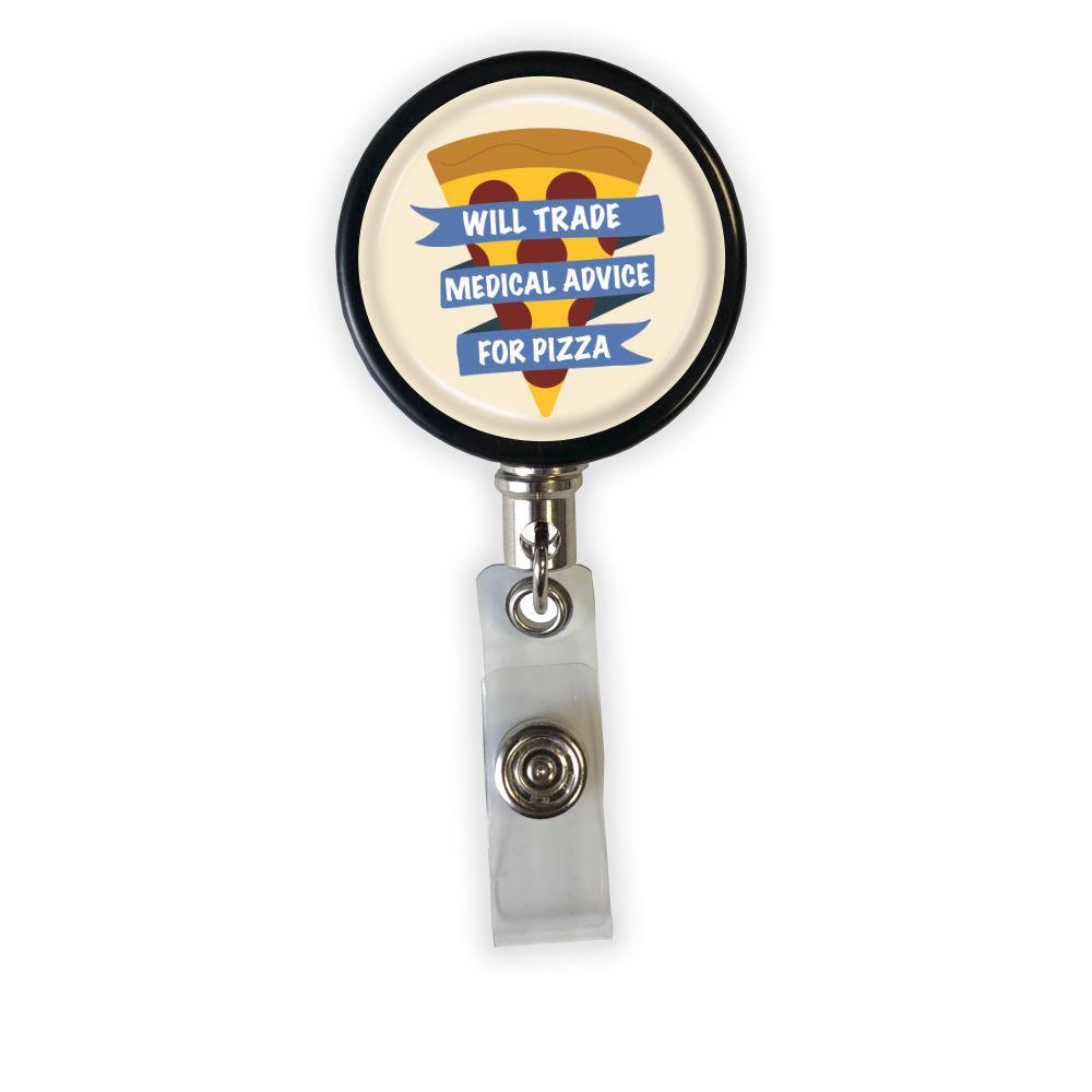 Medical Advice for Pizza Badge Reel - Rad Girl Creations