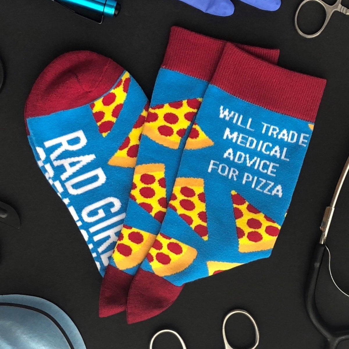 Medical Advice for Pizza Socks - Rad Girl Creations
