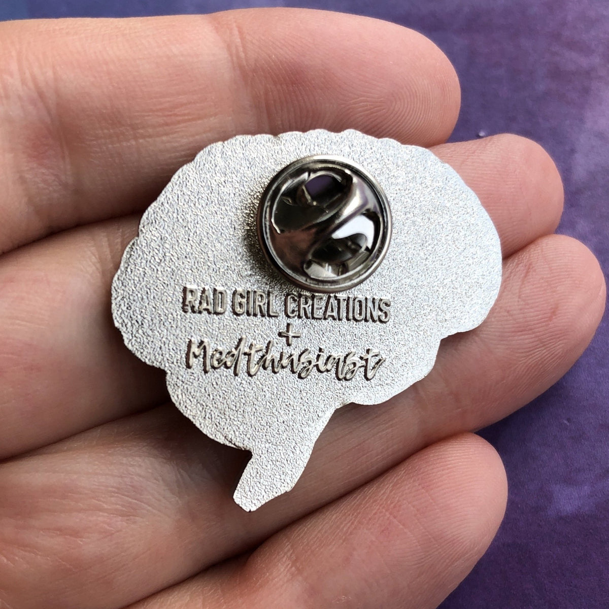 Medthusiast Brain Anatomy Pin - Rad Girl Creations