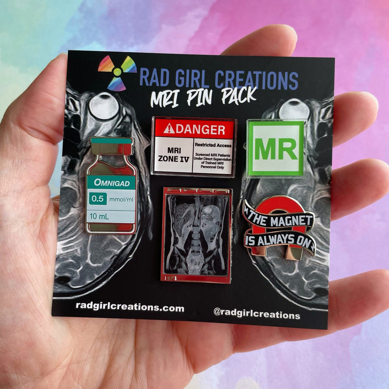 MRI Pin Pack - Rad Girl Creations - Medical Enamel Pin