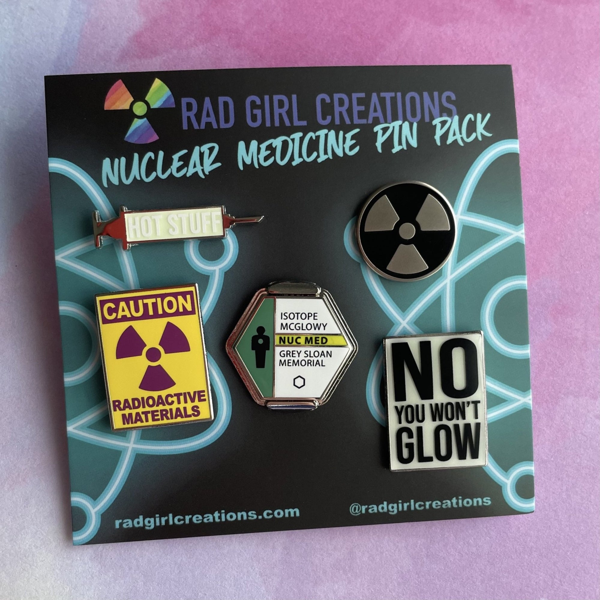 Nuclear Medicine Pin Pack - Rad Girl Creations