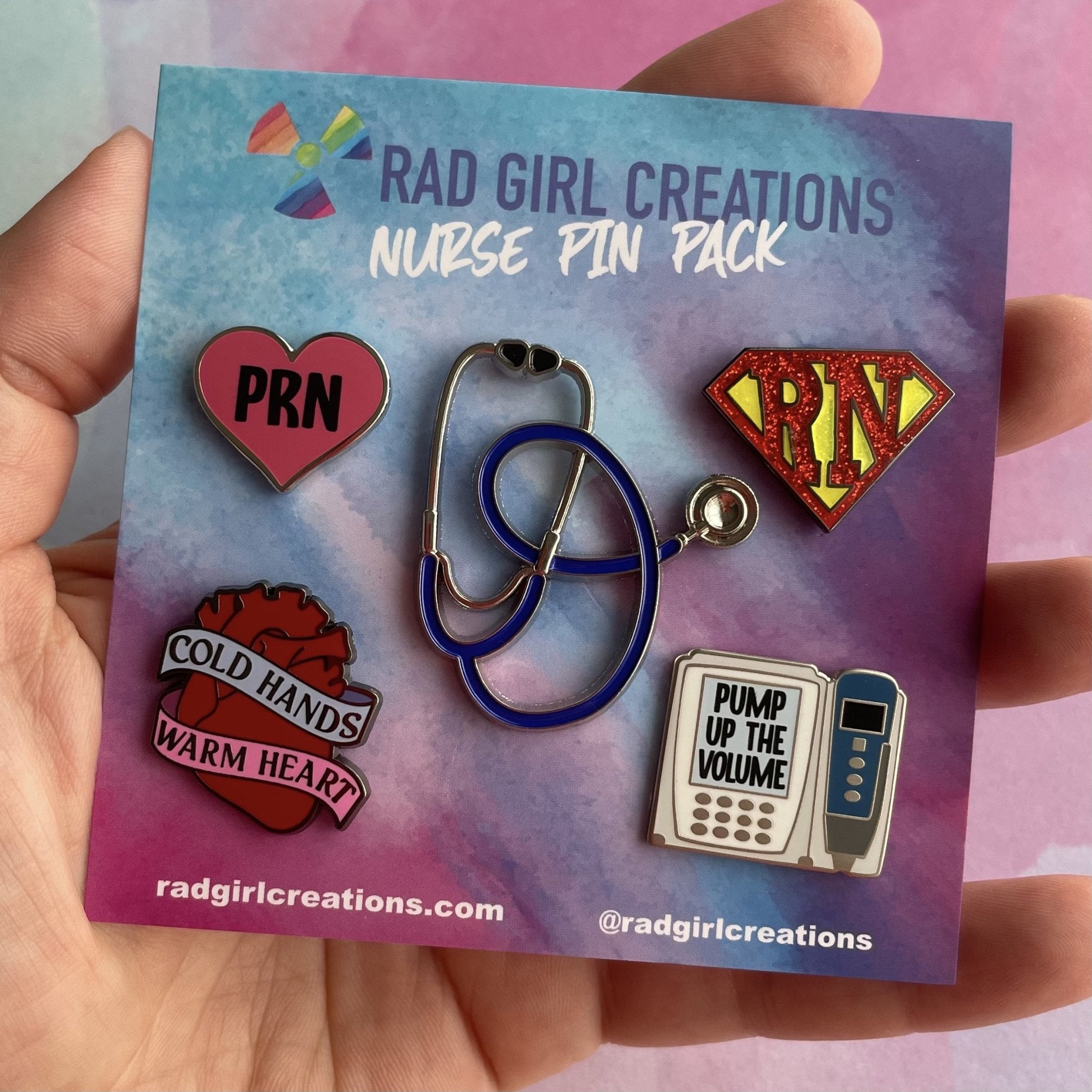 Nurse Pin Pack - Rad Girl Creations - Medical Enamel Pin
