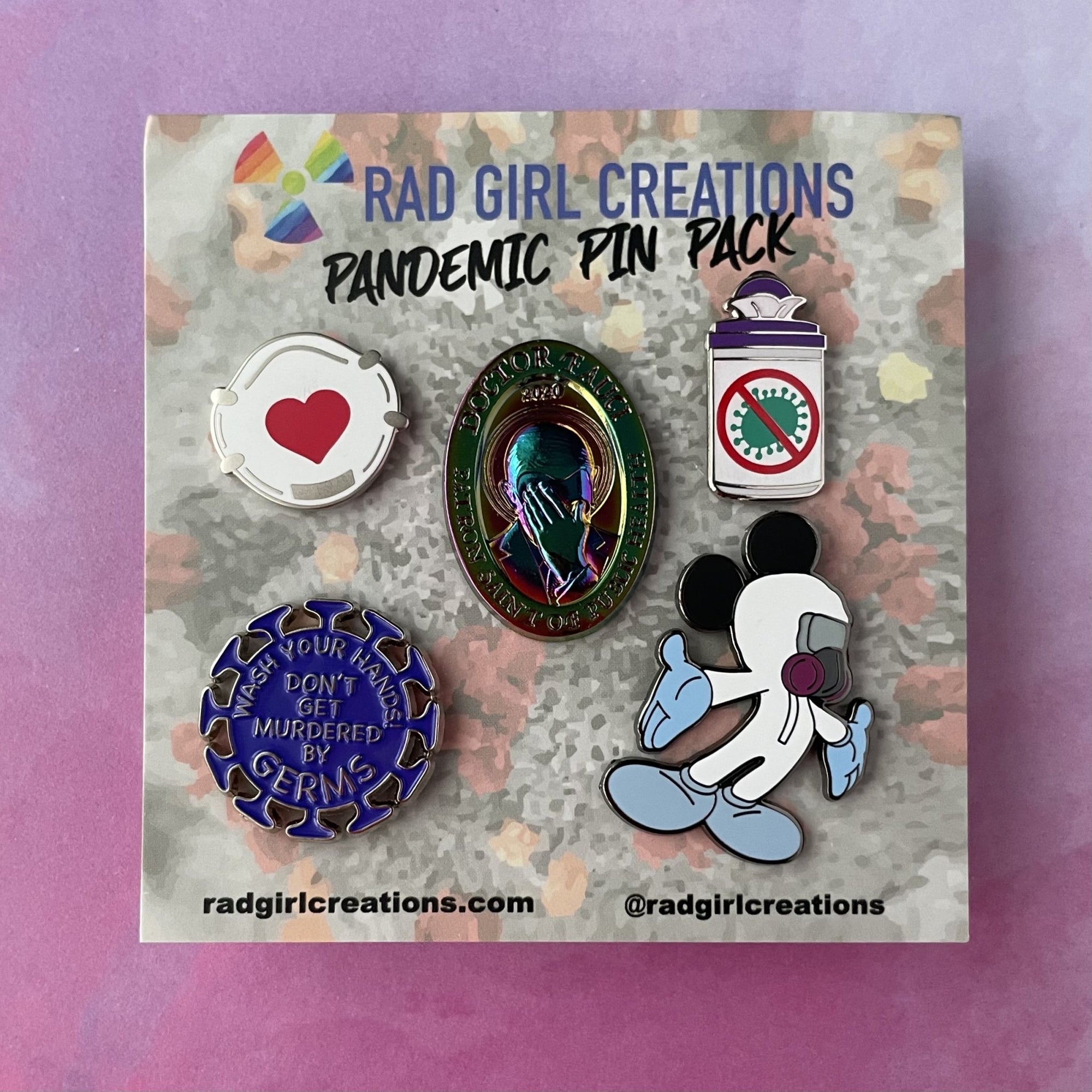 Pandemic Pin Pack - Rad Girl Creations