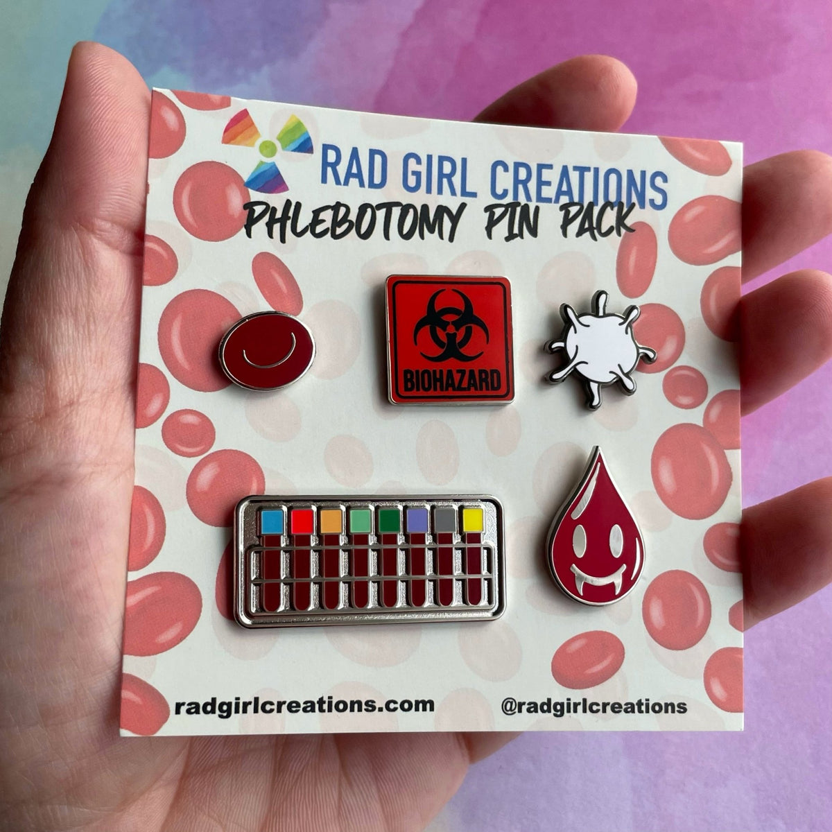 Phlebotomy Pin Pack - Rad Girl Creations
