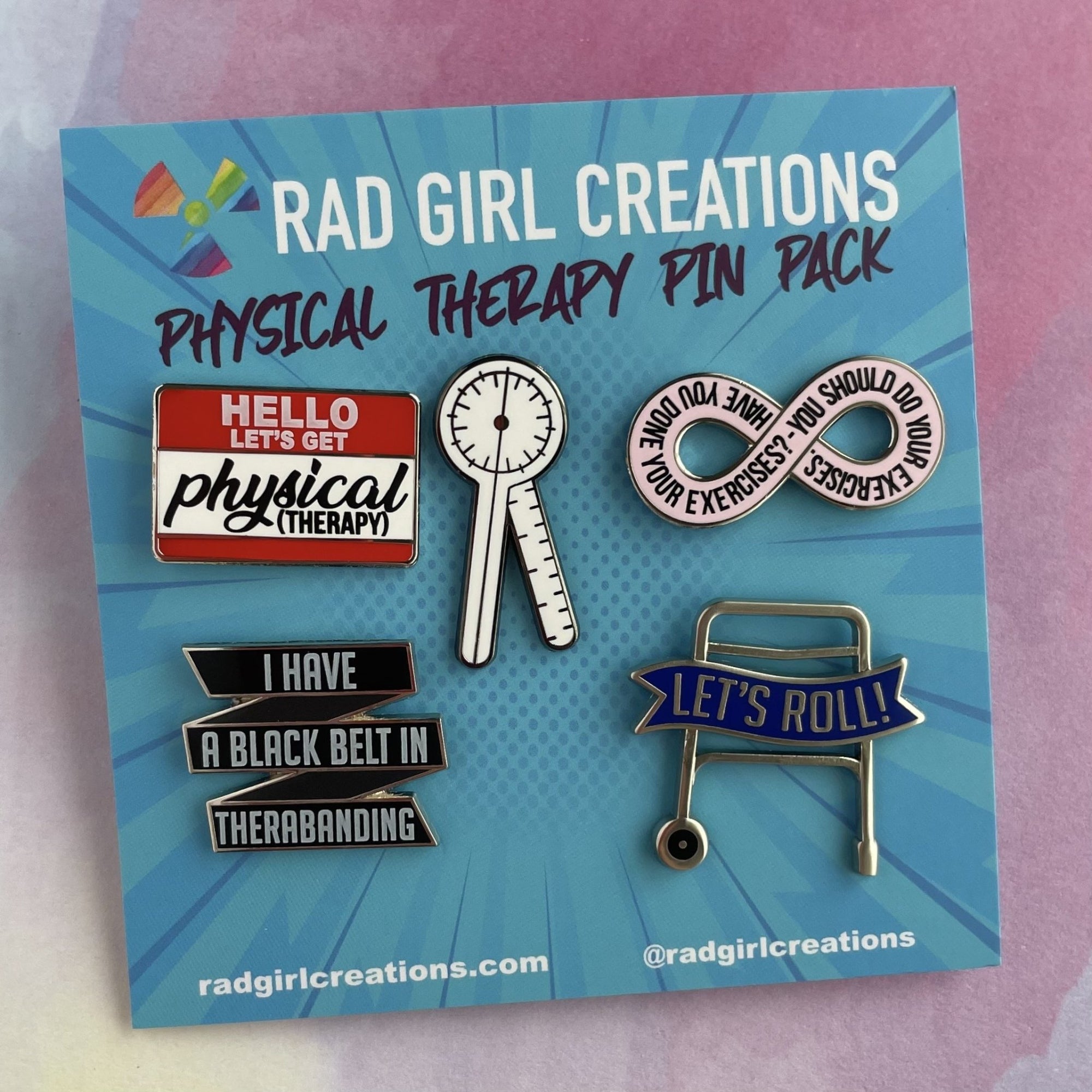 Physical Therapy Pin Pack - Rad Girl Creations