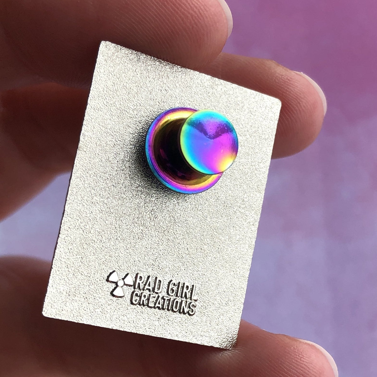Rainbow Locking Pin Backs - Pack of 10 - Rad Girl Creations