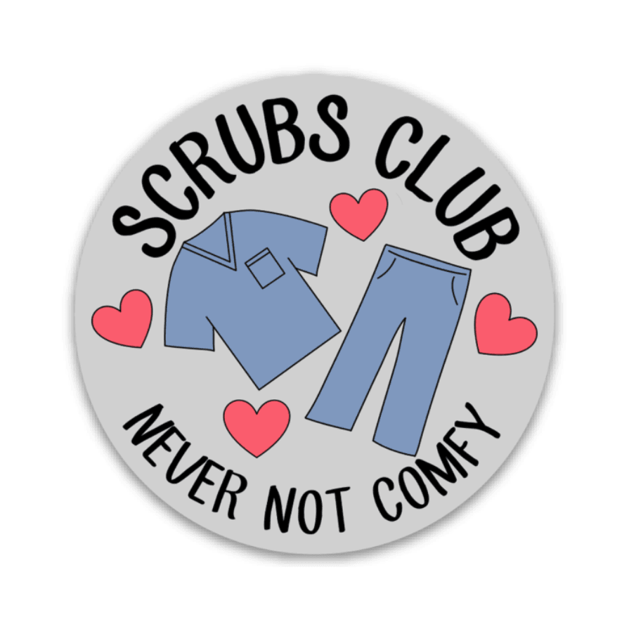 Scrubs Club Decal - Rad Girl Creations