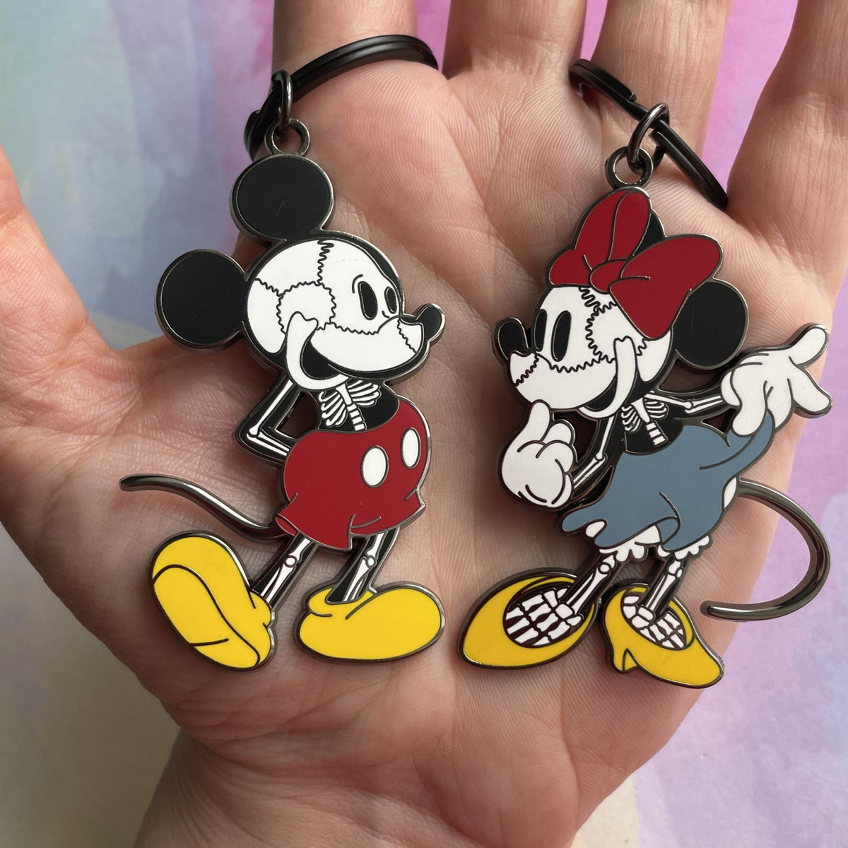 Skelly Mouse Keychain - Rad Girl Creations