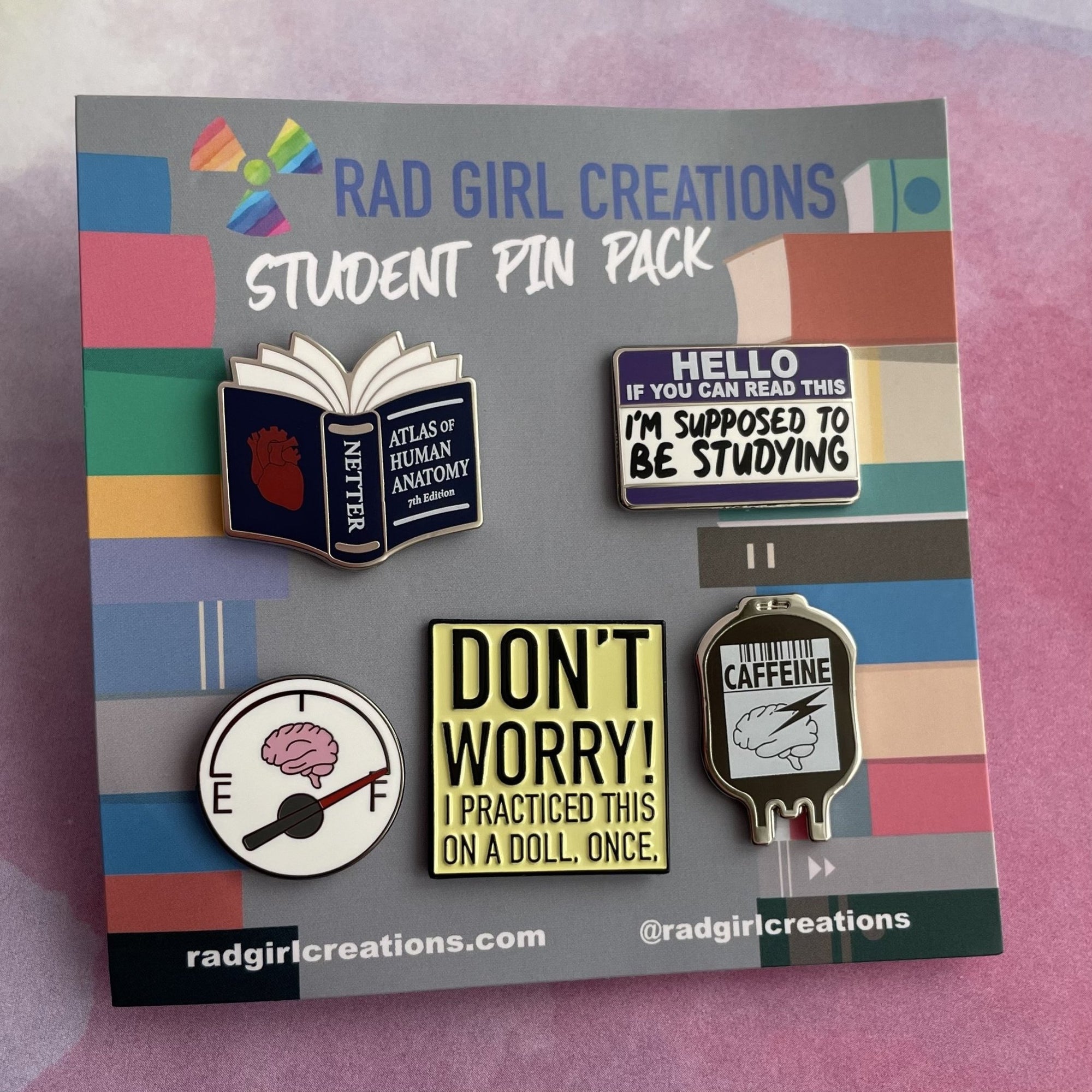 Student Pin Pack - Rad Girl Creations