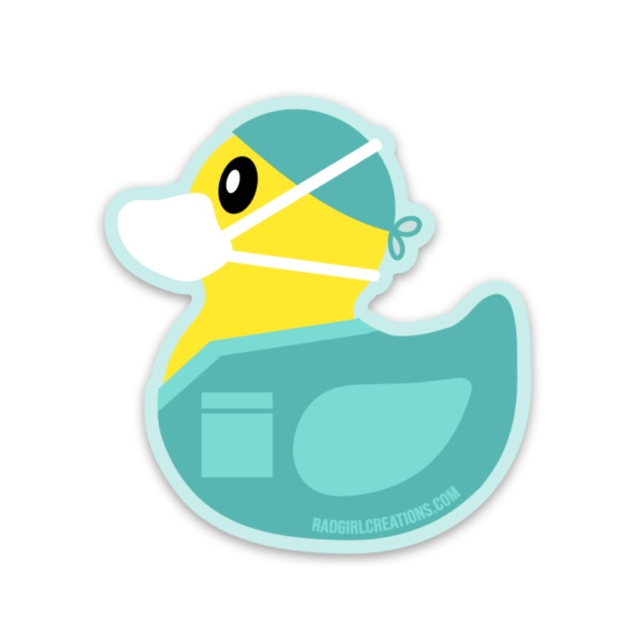 Surgical Duckie Decal - Rad Girl Creations