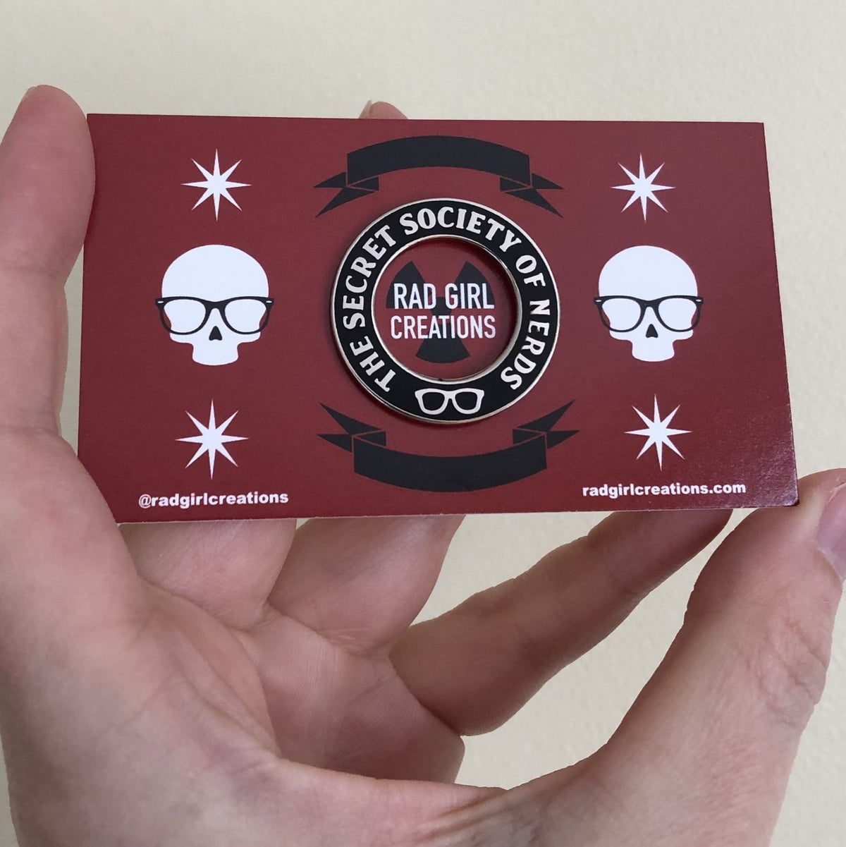 The Secret Society of Nerds Pin - Rad Girl Creations