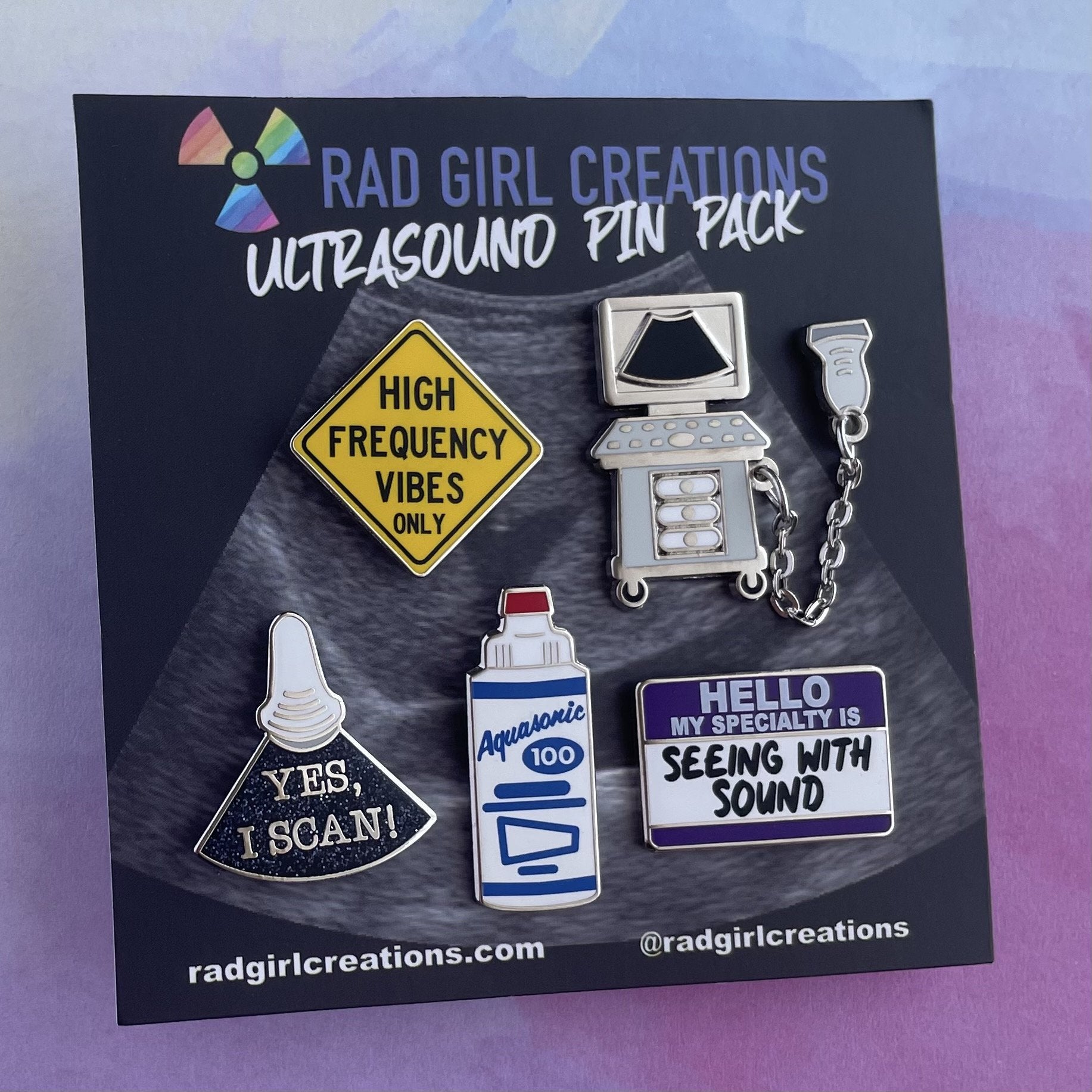 Ultrasound Pin Pack - Rad Girl Creations