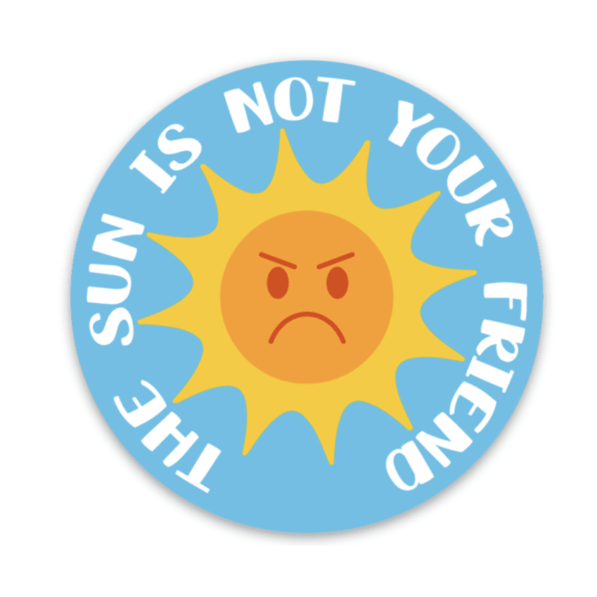 Unfriendly Sun Decal - Rad Girl Creations
