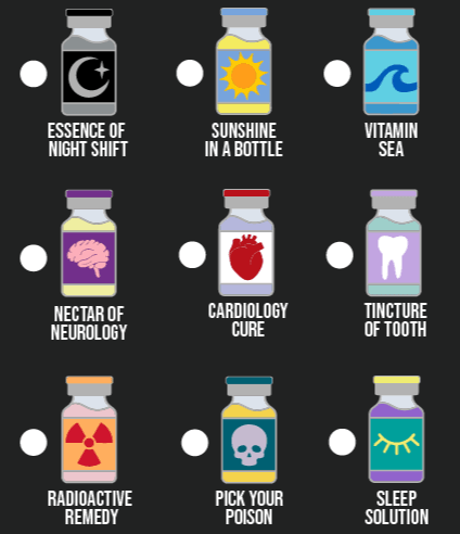 Vital Vials Pin Collection - Rad Girl Creations