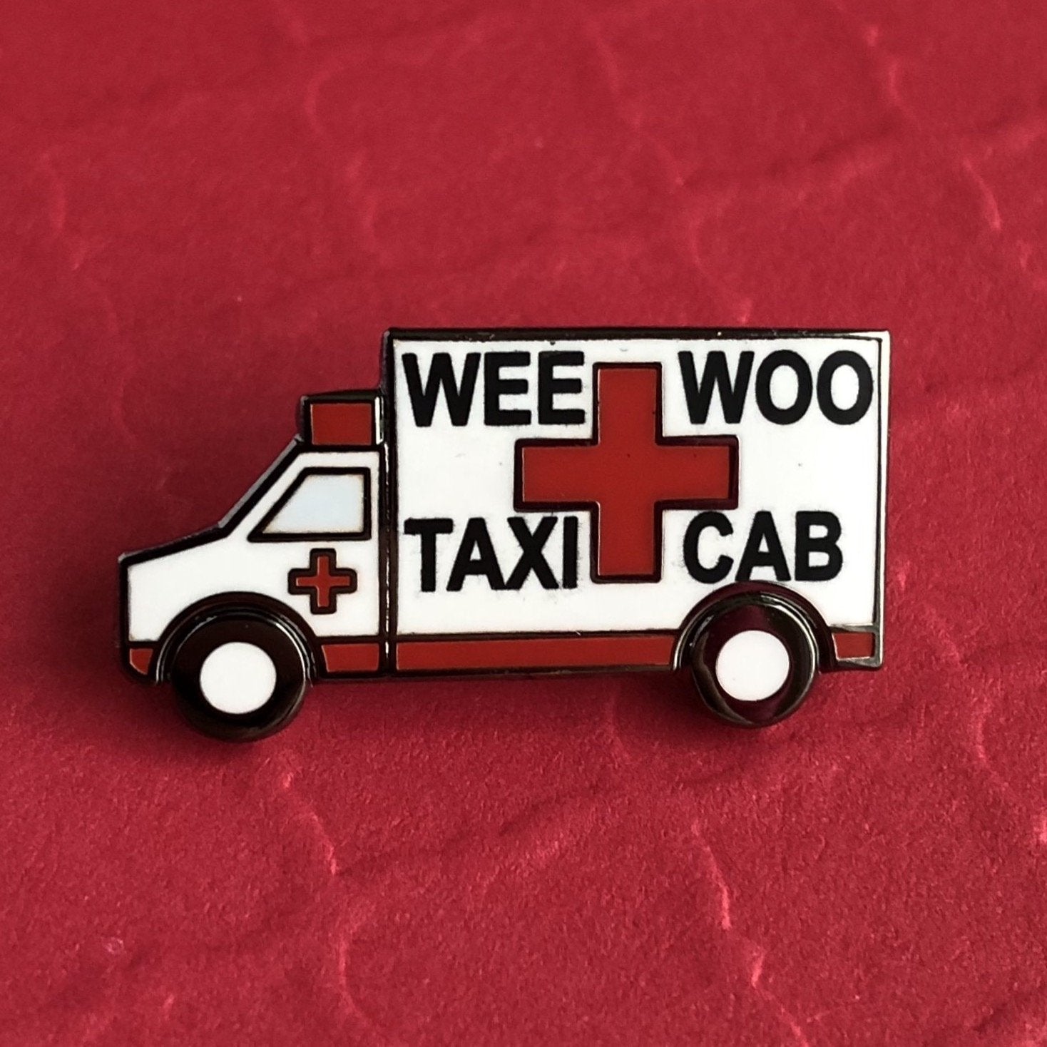 Wee Woo Taxi Pin - Rad Girl Creations