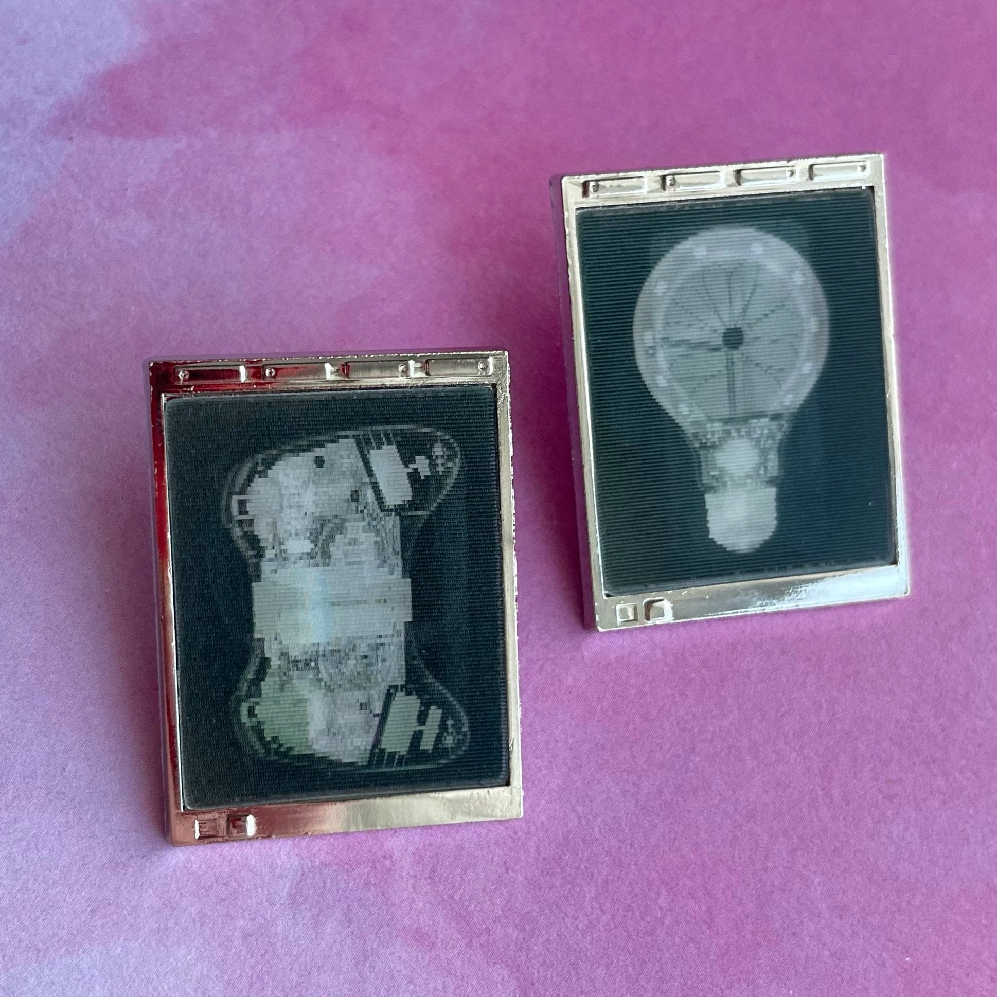 X-rays of Things Lenticular Pin - Rad Girl Creations